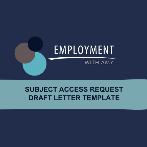 Subject Access Request Draft Template Letter