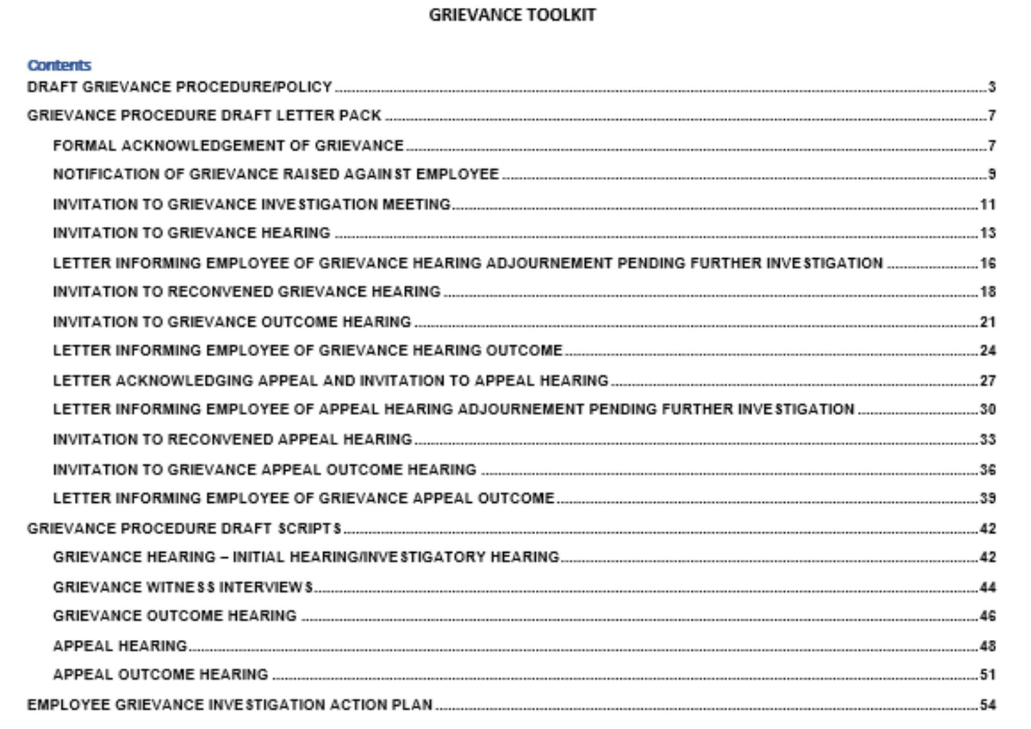 The Complete Grievance Toolkit - Step by Step Support for Every Stage
