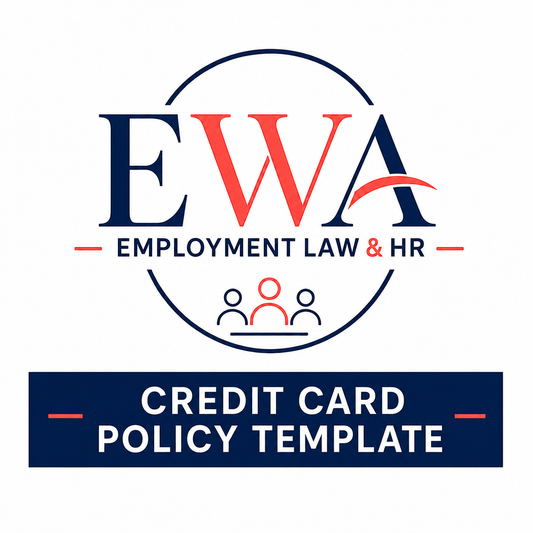Credit Card Policy Draft Template