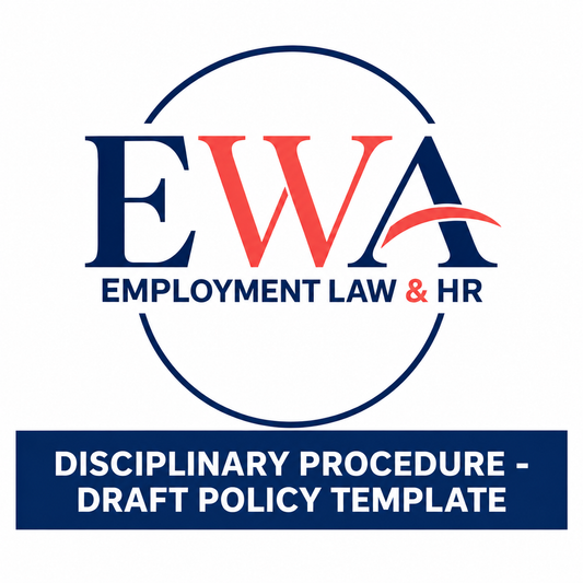 Disciplinary Procedure - Draft Policy Template
