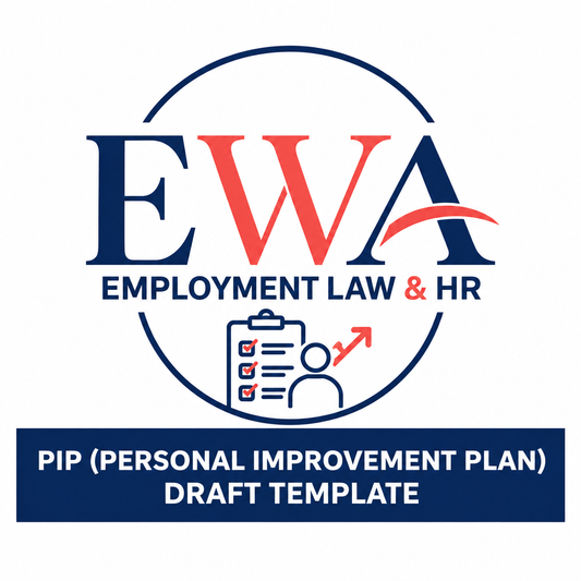 PIP (Personal Improvement Plan) Draft Template