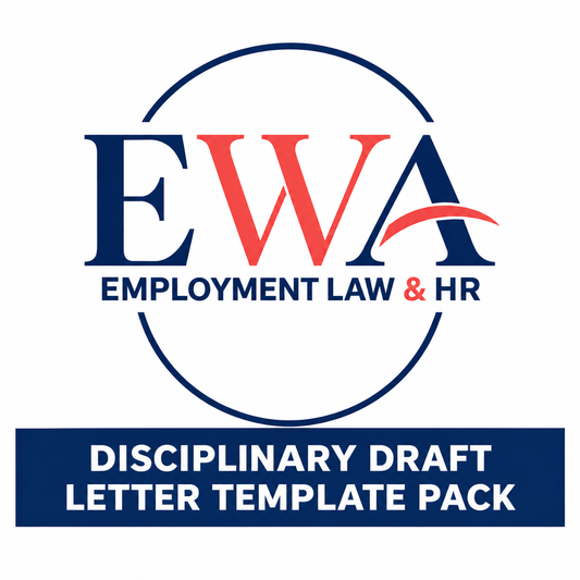 Disciplinary Draft Letter Template Pack