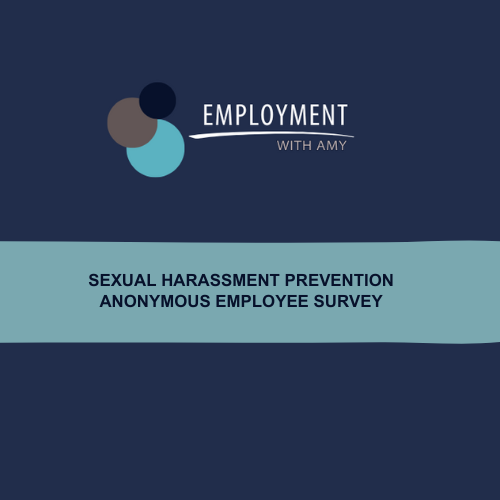 Prevention of Sexual Harassment - Anonymous Employee Survey Document