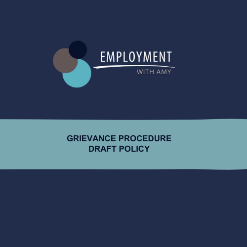 Grievance Procedure - Draft Policy Template